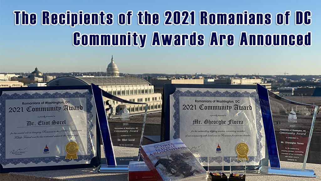 The Recipients of the 2021 Romanians of Washington, DC Community Awards Are Announced