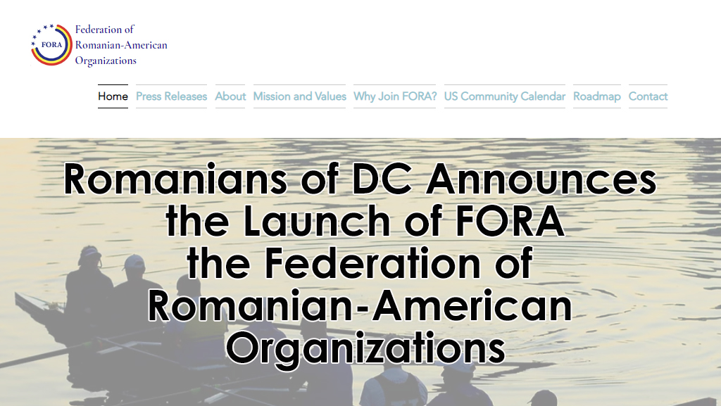 Romanians of DC Announces the Launch of FORA – the Federation of Romanian-American Organizations