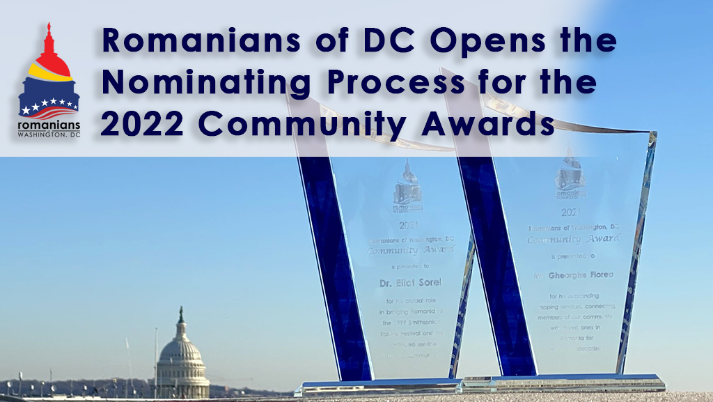 Romanians of DC Opens the Nominating Process for the 2022 Community Awards