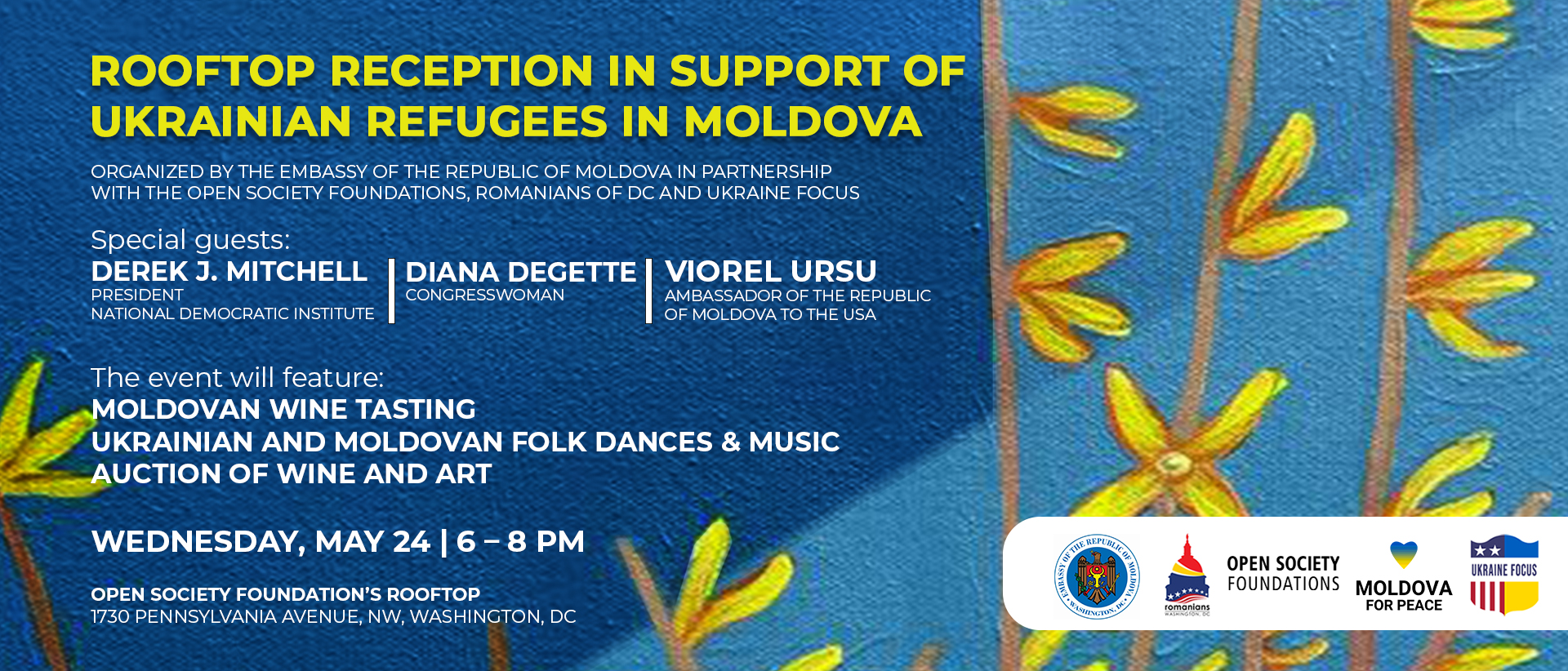 Rooftop Reception in Support of Ukrainian Refugees in Moldova