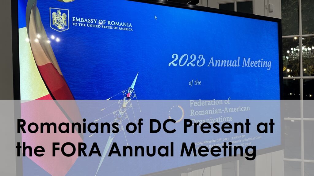 Romanians of DC Present at the FORA Annual Meeting